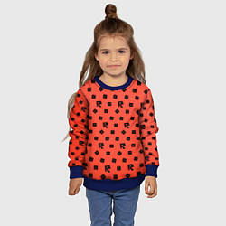 Свитшот детский Roblox game pattern, цвет: 3D-синий — фото 2