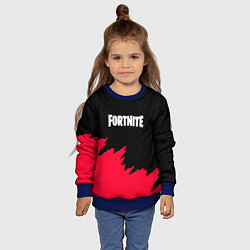 Свитшот детский Fortnite розовые краски, цвет: 3D-синий — фото 2