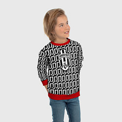 Свитшот детский Juventus fc pattern, цвет: 3D-красный — фото 2