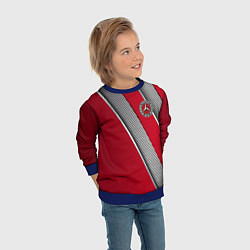 Свитшот детский Mercedes carbon, цвет: 3D-синий — фото 2