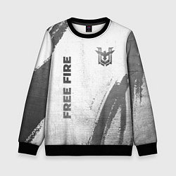 Детский свитшот Free Fire - white gradient вертикально