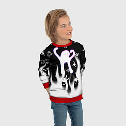 Свитшот детский Ъуъ съука winter, цвет: 3D-красный — фото 2
