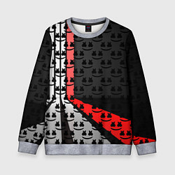 Свитшот детский Marshmello pattern, цвет: 3D-меланж