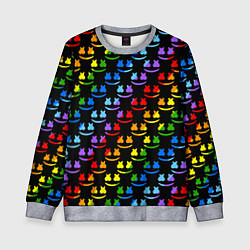 Детский свитшот Marshmello pattern neon