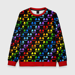 Детский свитшот Marshmello pattern neon