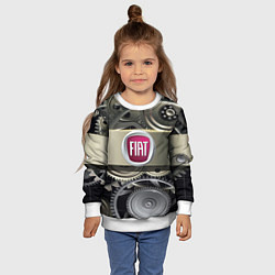 Свитшот детский FIAT logo motors, цвет: 3D-белый — фото 2