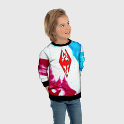 Свитшот детский The Elder Scrolls flame, цвет: 3D-черный — фото 2