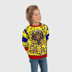 Свитшот детский Империя России краски, цвет: 3D-красный — фото 2