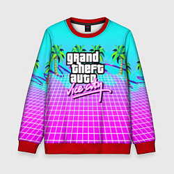 Свитшот детский Vice city tropic collection, цвет: 3D-красный