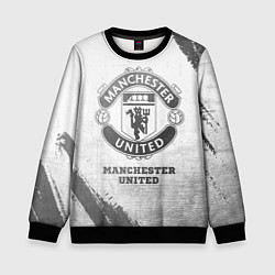 Свитшот детский Manchester United - white gradient, цвет: 3D-черный