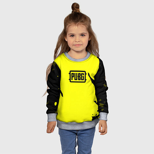 Детский свитшот PUBG краски текстура / 3D-Меланж – фото 4
