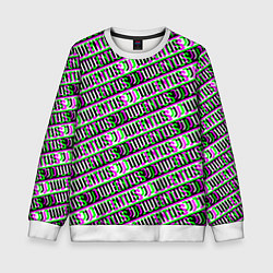 Свитшот детский Juventus glitch pattern, цвет: 3D-белый