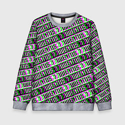 Детский свитшот Juventus glitch pattern