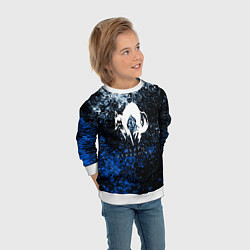 Свитшот детский Deathstranding холодные краски, цвет: 3D-белый — фото 2