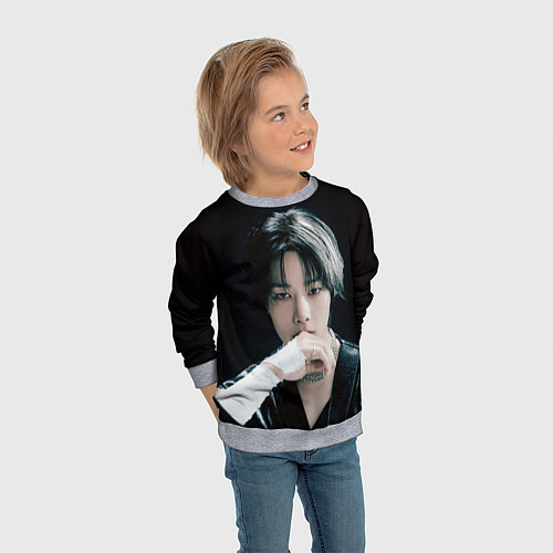 Детский свитшот Stray Kids I N Giant concept / 3D-Меланж – фото 3