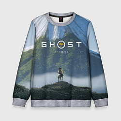 Свитшот детский Ацу на коне Ghost of Yotei, цвет: 3D-меланж