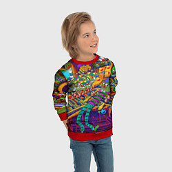 Свитшот детский Pepe mem optacal, цвет: 3D-красный — фото 2