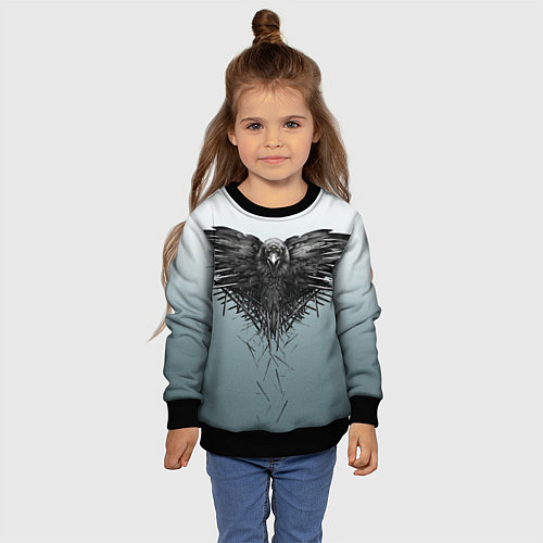Детский свитшот Игра Престолов 4 сезон / 3D-Черный – фото 4