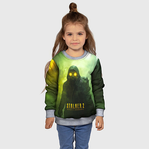 Детский свитшот Stalker 2 ядовитый дым / 3D-Меланж – фото 4