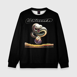 Свитшот детский Whitesnake trouble, цвет: 3D-черный