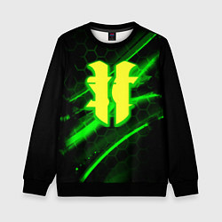 Свитшот детский Starcraft 2 кислотные соты линии, цвет: 3D-черный