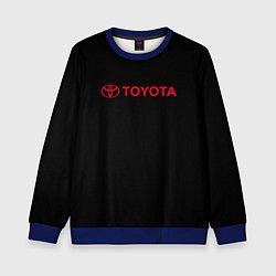 Свитшот детский Toyota red logo auto, цвет: 3D-синий