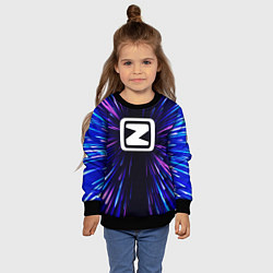 Свитшот детский Zotye neon energy, цвет: 3D-черный — фото 2