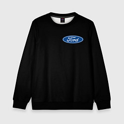 Свитшот детский FORD logo auto, цвет: 3D-черный