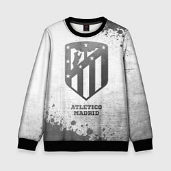 Свитшот детский Atletico Madrid - white gradient, цвет: 3D-черный