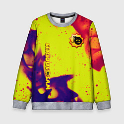 Детский свитшот Serious Sam flame yellow