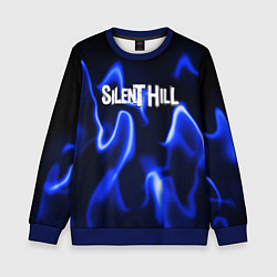 Свитшот детский Silenthill тень призрака, цвет: 3D-синий