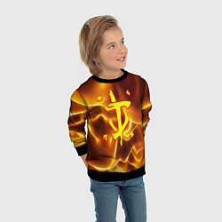 Свитшот детский Doom грозовой стиль марса, цвет: 3D-черный — фото 2