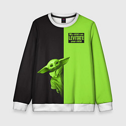 Свитшот детский Child Grogu, цвет: 3D-белый