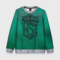 Свитшот детский Факультет Слизерин, цвет: 3D-меланж