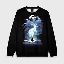 Свитшот детский Harry Potter patronus and dementors, цвет: 3D-черный