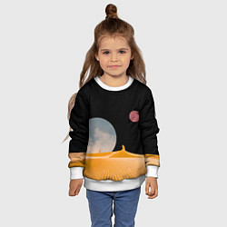 Свитшот детский Arrakis sandworm Dune, цвет: 3D-белый — фото 2