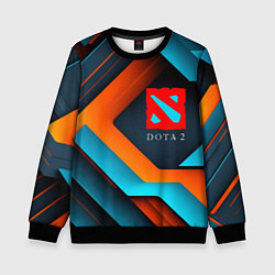 Свитшот детский Dota 2 абстракция из линий, цвет: 3D-черный