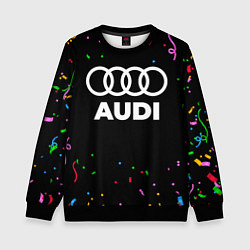 Свитшот детский Audi конфети, цвет: 3D-черный