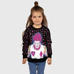 Свитшот детский Hisoka Hunter x Hunter, цвет: 3D-черный — фото 2