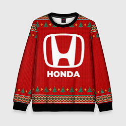 Свитшот детский Honda new year, цвет: 3D-черный