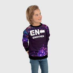 Свитшот детский Праздничный Enhypen, цвет: 3D-черный — фото 2