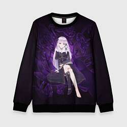 Свитшот детский Сателла Re:Zero, цвет: 3D-черный