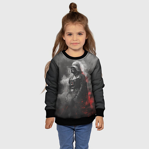 Детский свитшот Дарт Вейдер - ситх / 3D-Черный – фото 4