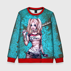 Свитшот детский Harley Quinn, цвет: 3D-красный