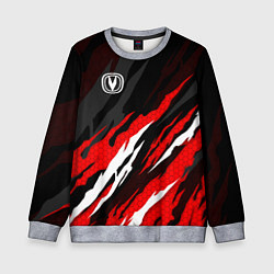Свитшот детский Changan - красные языки, цвет: 3D-меланж