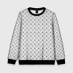 Свитшот детский Чёрные звёзды на чёрном фоне, цвет: 3D-черный