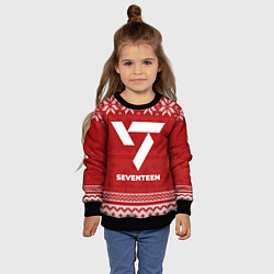 Свитшот детский Новогодний Seventeen, цвет: 3D-черный — фото 2