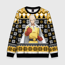 Свитшот детский One-Punch Man sweater, цвет: 3D-черный
