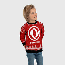Свитшот детский Новогодний Dongfeng с оленями, цвет: 3D-черный — фото 2