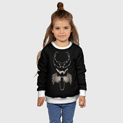 Свитшот детский Venom in the dark, цвет: 3D-белый — фото 2